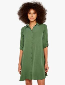 Green Mini Shirt Dress New Look
