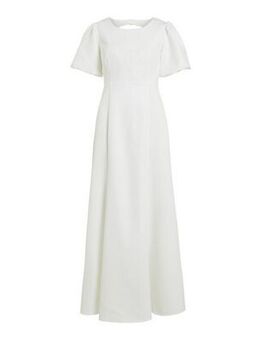 White Puff Sleeve Maxi Dress New Look