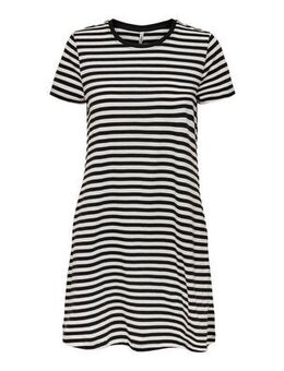 Black Stripe Jersey Mini T-Shirt Dress New Look
