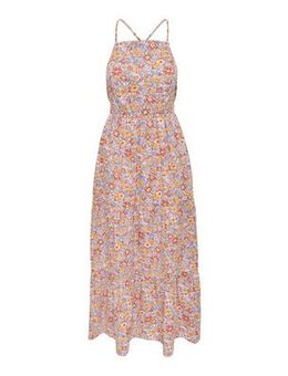 Blue Floral Tie Back Maxi Dress New Look
