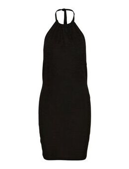 Black Halter Neck Mini Dress New Look