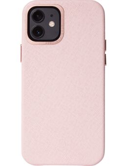 Apple iPhone 12 / 12 Pro Back Cover Leer Roze
