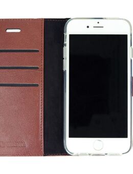 Gel Skin Apple iPhone SE / 8 / 7 Book Case Leer Bruin