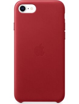 IPhone SE Leather Back Cover RED