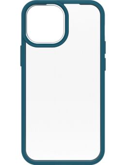React Apple iPhone 13 mini Back Cover Transparant/Blauw