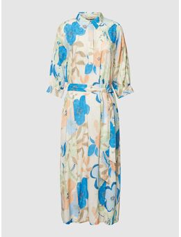 Midi-jurk met all-over motief, model 'Rylee Botanic'